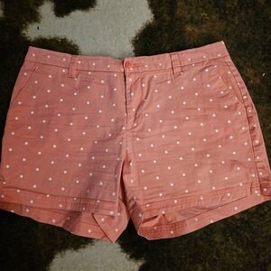 Magellan Outdoors Pink and White Bermuda Shorts
